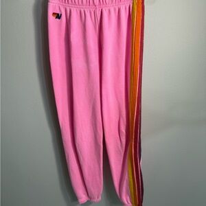Aviator Nation 5 Stripe Sweatpants Girls Size 10